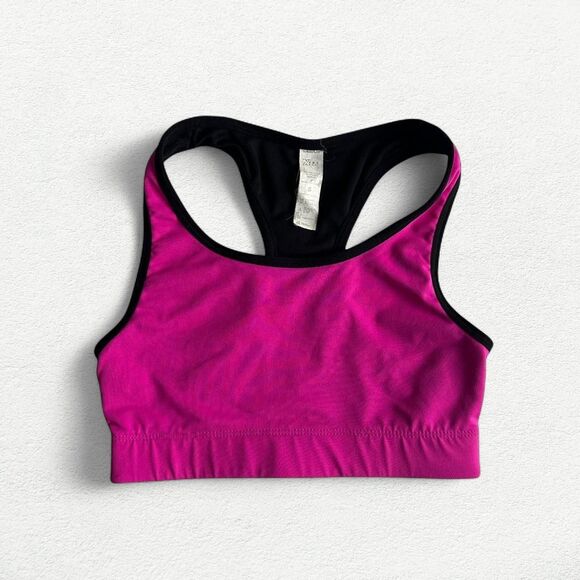 Pink and Black Sports Bra - Picture 1 of 5